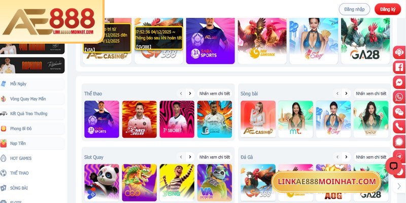 Cơ hội trải nghiệm AE888 đa dạng hóa các trò chơi