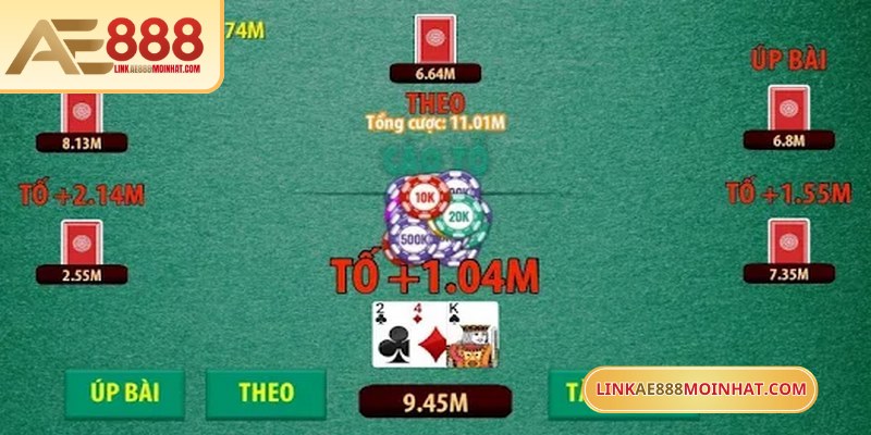 Khi chơi bài cào AE888 nếu hai người cùng điểm, lá lớn nhất sẽ thắng