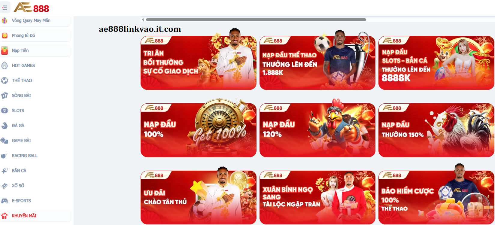 Khuyến mãi ngập tràn tại AE888